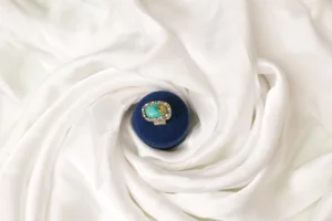 Turquoise Ring - Sora Feroza, Natural Stone with Adjustable Band by Naila J Designs